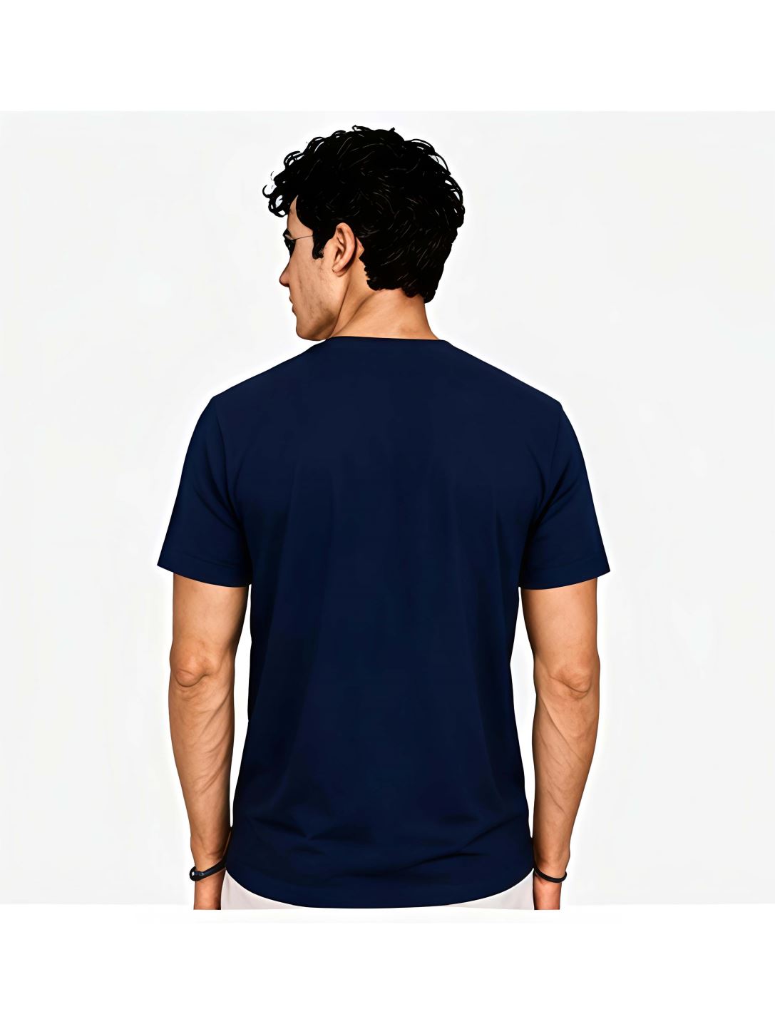 Men's Round Neck T-Shirt with VD Embroidery - Image 2